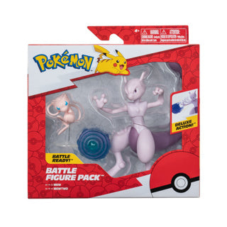 Pokémon Kampf-Figuren 2er-Pack Mew Mewtu 12 cm