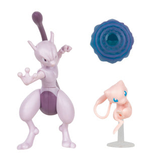 Pokémon Kampf-Figuren 2er-Pack Mew Mewtu 12 cm