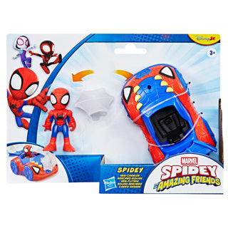 Marvel Spider-Man mit Spinnennetz-Crawler-Spielzeugauto