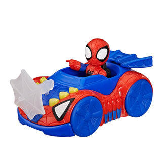 Marvel Spider-Man mit Spinnennetz-Crawler-Spielzeugauto