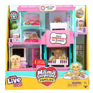 Kleine lebende Haustiere, Mama-Überraschungsfamilien-Krankenhaus-Spielset