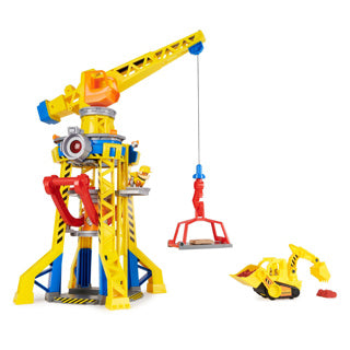 Rubble Crew – Spielset mit Rindenhofkran und Schuttfigur – Paw Patrol-Spielzeug