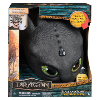 Dreamworks Dragons Spin Master zeigt, wie man sein Drachenmaskenspielzeug zahnlos trainiert.