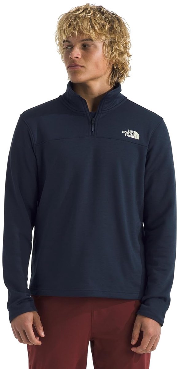 The north face m cedar trail grid fleece 1 4 zip heren outdoortrui - summit navy
