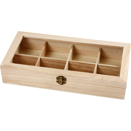 Kreativunternehmen https: www.cchobby.nl wood-box-with-glass-lid-dimensions-32x16x6-cm-hole-size-7x7-cm-1-piece