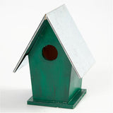 Creativ Company Vogelhaus mit Zinkdach, Maße 13,5x11x19 cm, Lochgröße 32 mm, 1 Stück