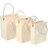 Creativ Firmentasche mit Henkel, H: 12+14+16 cm, T: 5+7+9 cm, B: 16+16,5+18 cm, 3 Stück 1 Set
