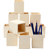 Creativ Company Stiftebox, H: 9,5 cm, Maße 7,5x7,5 cm, 1 Stück
