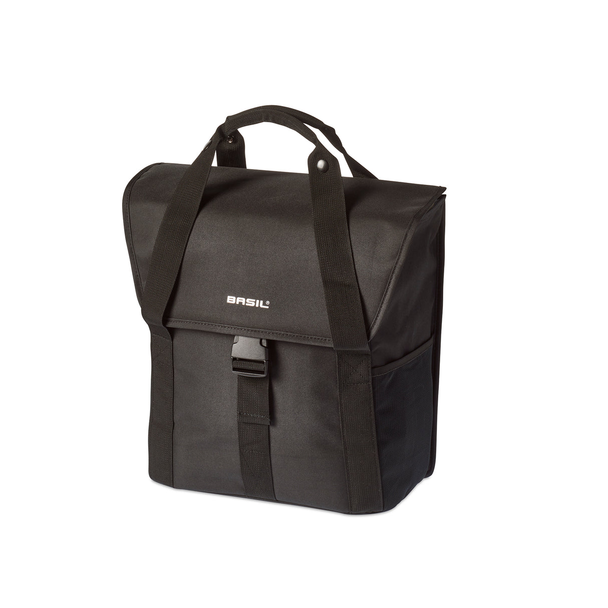 Basilil Go Single Bicycle Bag - Zwart, 18l