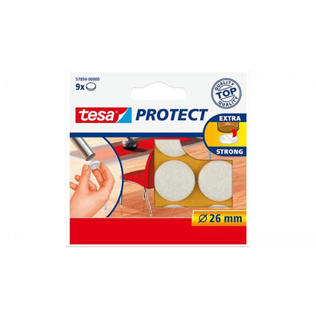 Tesa Schutzfilz weiß ã˜ 26mm 9 Stück