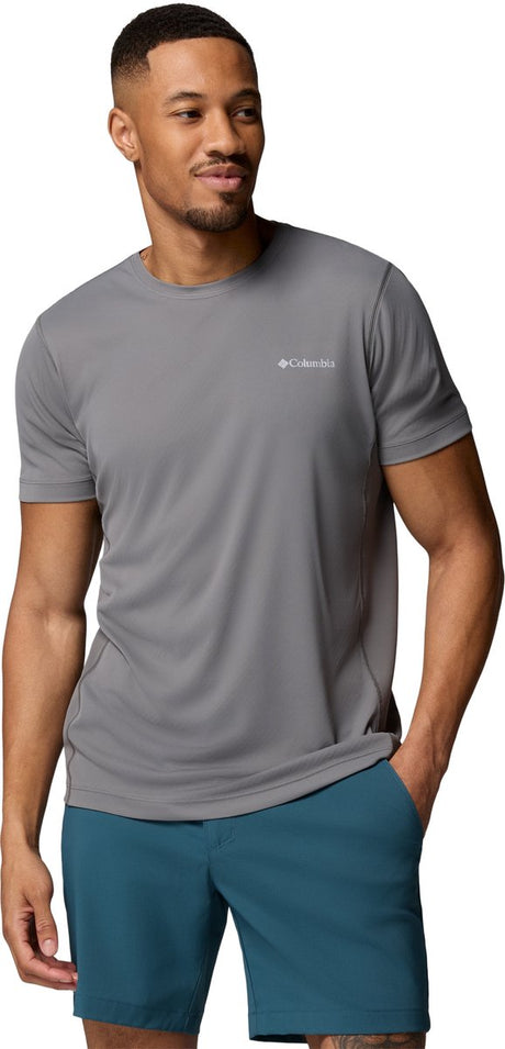 Columbia Zero Rules™ Light SS Crew Herren-Outdoor-Shirt – Stadtgrau