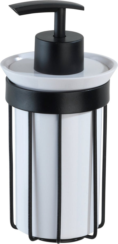 Wenko zeepdispenser classic plus black mat zwart - zeeppompje