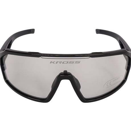 Kross Fahrradbrille Fly UV400 photochrome Gläser – schwarzer Rahmen