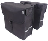 Edge Doppelte Fahrradtasche Luxury Shopper 40 Liter 38 x 40 x 14cm (2x) schwarz