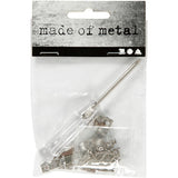 Creativ Company Aufhängebeschläge, Maße 5x40 mm, silber, 10 Stück, 1 Box