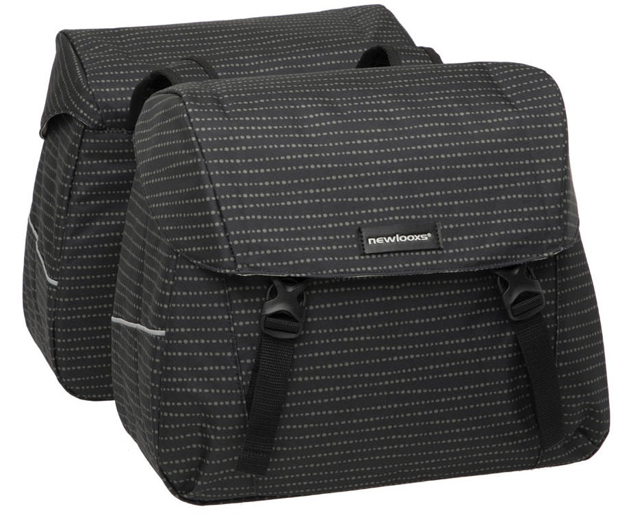 NEWLOXS Neuer Doppelfahrradbeutel Alba Black 42l