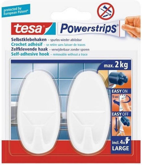 Tesa Haken l oval weiß