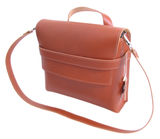 Monte Grappa Fahrradbeutel Leder 7,5 Liter 30 x 10 x 25 cm Brandy