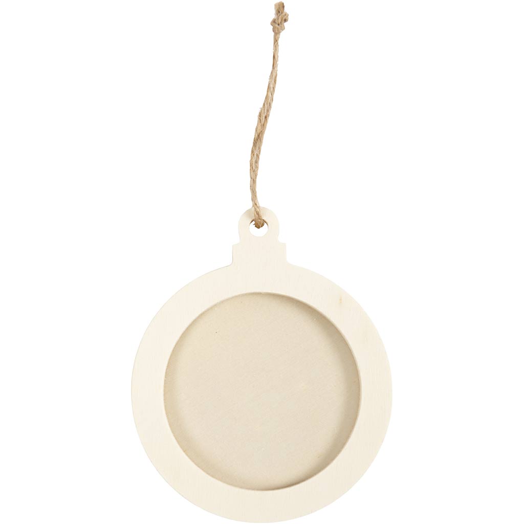 Creativ Company Holzrundliste Anhänger 8cm, 24st.