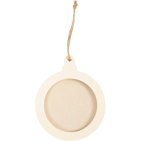 Creativ Company Holzrundliste Anhänger 8cm, 24st.
