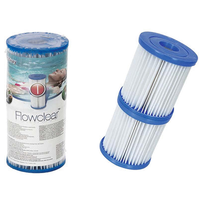 Bestway Flowclear Filterkartusche Typ I im Zweierpack