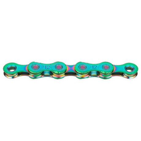 Shimano-Kette kmc x12 gewachst 126 Glieder – Auroragrün