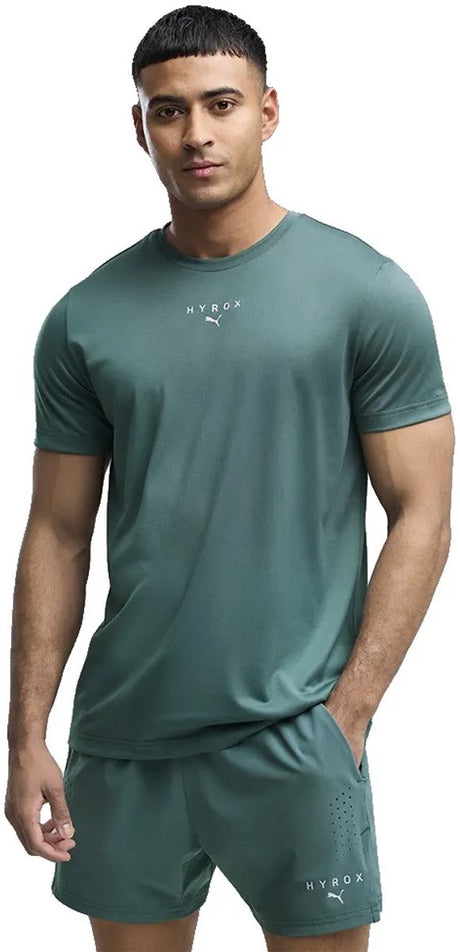 Puma x Hyrox Poly Graphic Kurzarm-T-Shirt grün L Mann