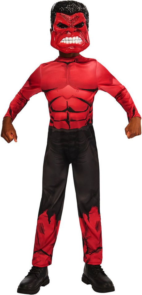 Rubies Red Hulk Kinderkostüm – Größe 3–4 Jahre