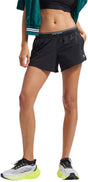 Under armour ua vanish woven 3in shorts-blk dames sportbroek - ultimate zwart - mod grijs l