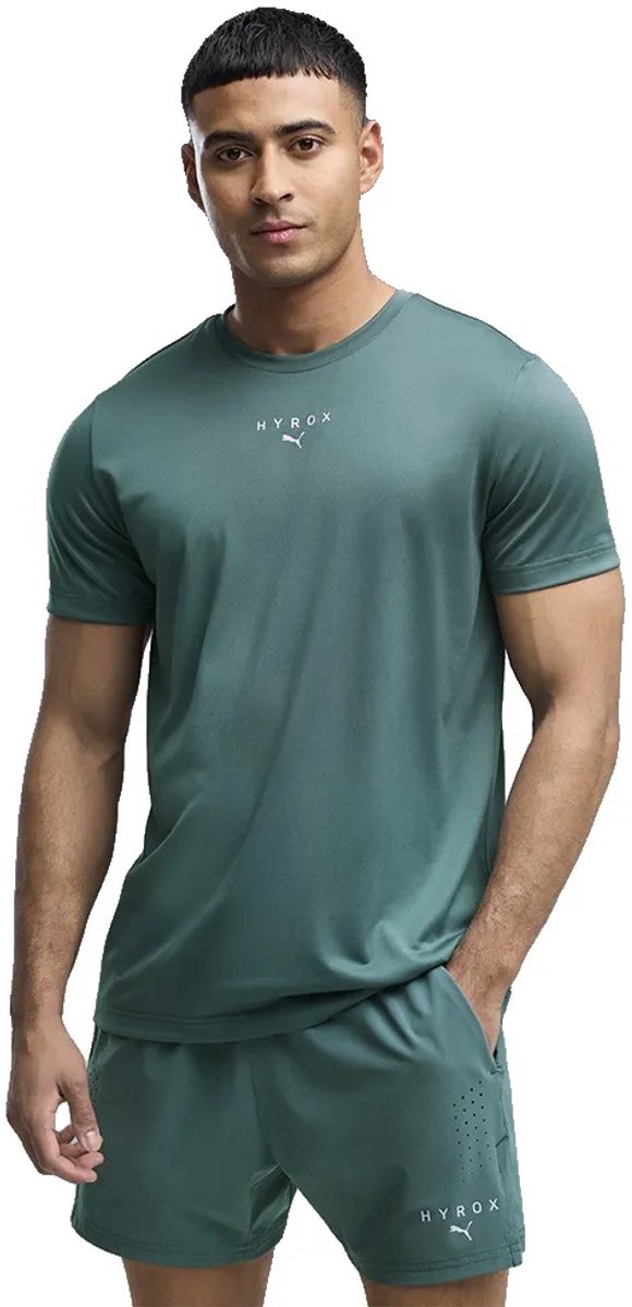 Puma x Hyrox Poly Graphic Kurzarm-T-Shirt grün XL Mann