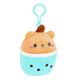 Pluchiez Schlüsselanhänger Plüsch Cupcake 10 cm 3 sortiert | 6 Stück