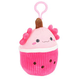 Pluchiez Schlüsselanhänger Plüsch Cupcake 10 cm 3 sortiert | 6 Stück