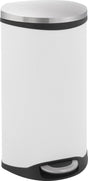 Eko - shell bin pedaalemmer 30 liter - steel plastic - wit, mat rvs - prullenbak