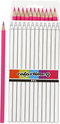 Colortime dreieckige Buntstifte - rosa, 12 Stk.