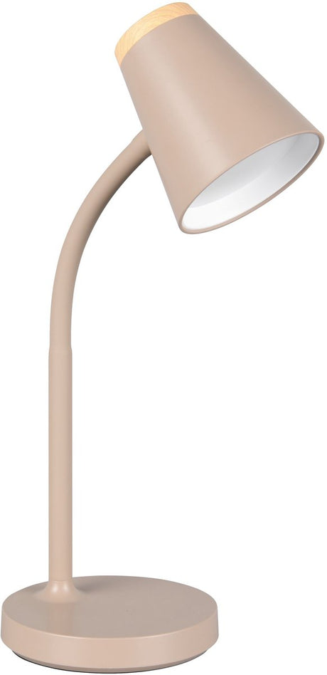 Rl live your light reality pongo - tafellamp - bureaulamp - warm beige - incl. 1x smd 4,5 w - flexibel - led-printplaat met hoog voltage - niet dimbaar