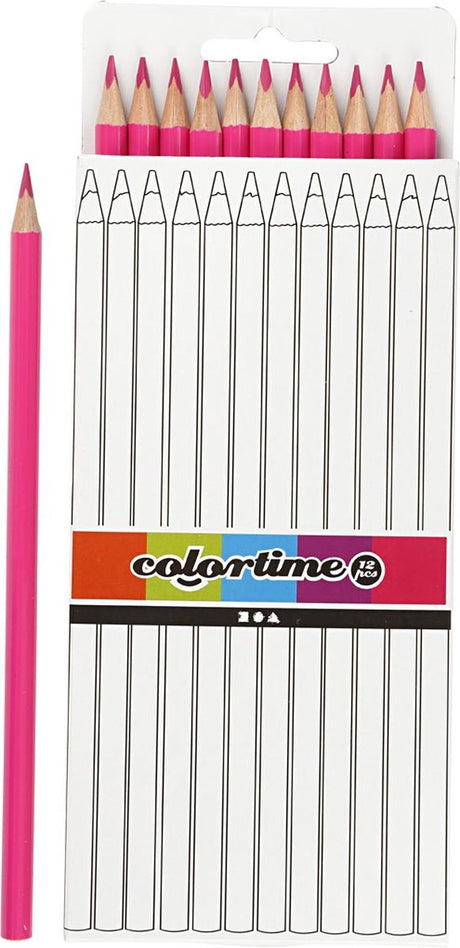 Creativ Company dreieckige Buntstifte - rosa, 12 Stk.