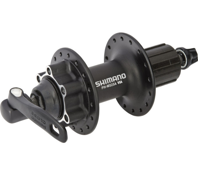 Shimano Hinterradnabe 8 9 10 Gänge FH-M525 – 32 Löcher – 6-Loch-Bremsscheibenbefestigung – Schwarz