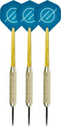 Faver dartpijlenset compleet - reserve shafts - brass coated - blauw - 20 gram