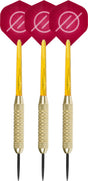 Faver dartpijlenset compleet - reserve shafts - brass coated - rood – 20 gram