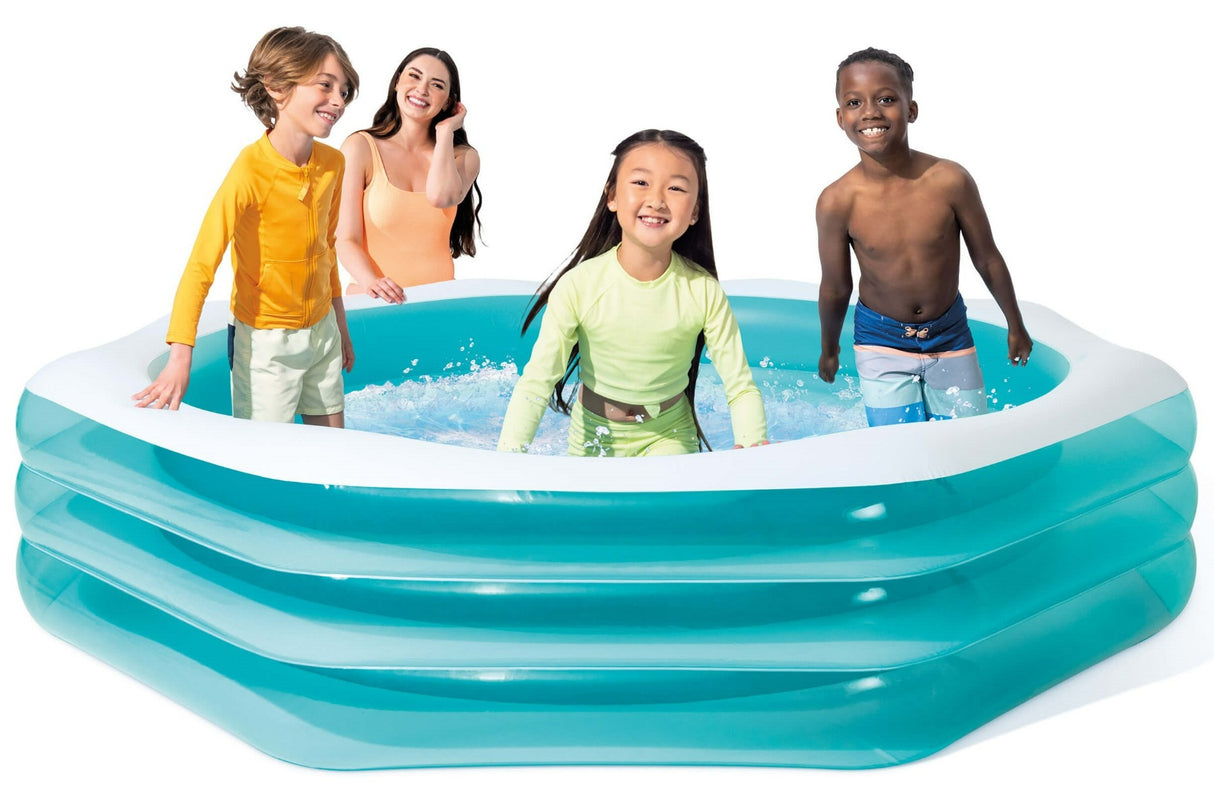 Intx aufblasbare Schwimmbad Octagon - Familienpool