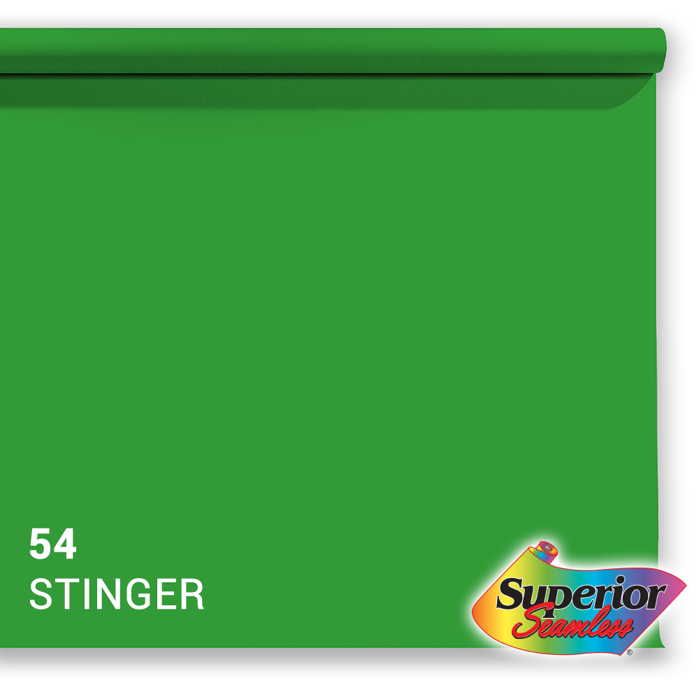 Überlegener Hintergrundpapier 54 Stinger Chroma Key 1,35 x 11m