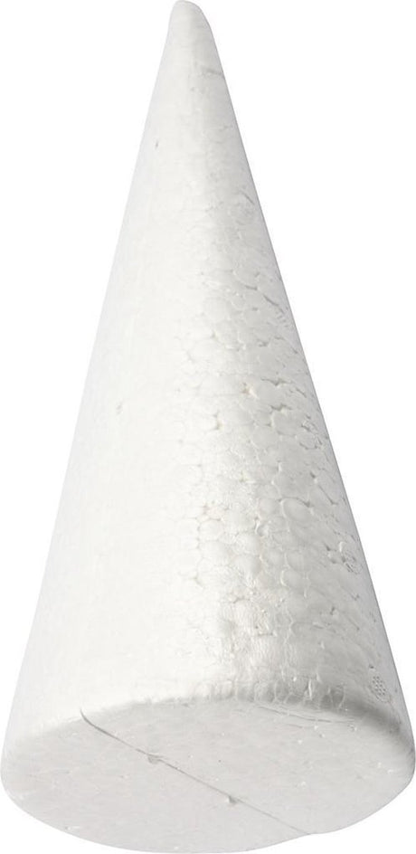 Kreativfirma Styropor Kegel White, 35 cm