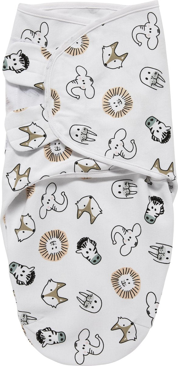 Meyco Babytier-Wickeldecke – mehrfarbig – 4–6 Monate – 1,0 Tog