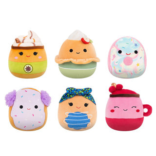 Squishmallows 13 cm unparfümierter Mystery-Beutel für Kekse, Donuts, Gebäck, Latte, Getränke, Kuchen | 9 Stück