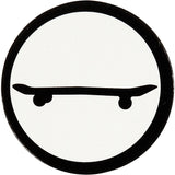 Creativ Firmenetikett, Skateboard, D 25 mm, weiß schwarz, 20 Stück 1 Box