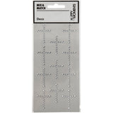 Creativ Company Strasssteine, Größe 35x25 mm, Silber, 11 Stück, 1 Box