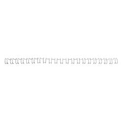 Gbc - draadrug 8mm us 21rings a4 zilver 100 stuks