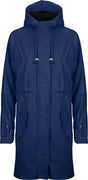 Ralka waterdichte regenjas dames - lange regenjas - donkerblauw - maat 36