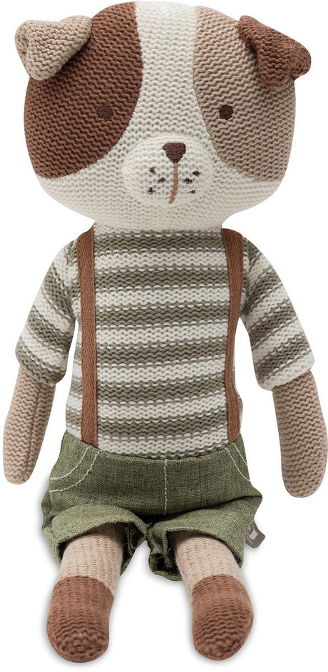 Jollein knuffel - 40x15cm - hond – mick – knuffelpop