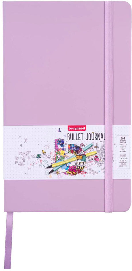 Bruynzeel Bullet Journal lila, 13x21cm, 140 g m 64 Blatt